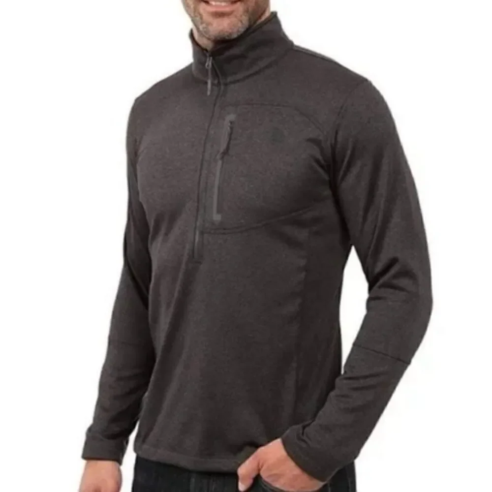 The North Face Blue Camo 1/2 Zip Canyonlands Pullover Shirt